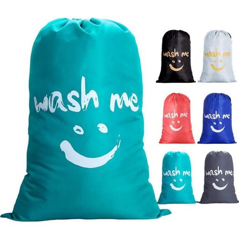Wäschesack Reise 120L faltbar, wasserdicht, blau (1/5)