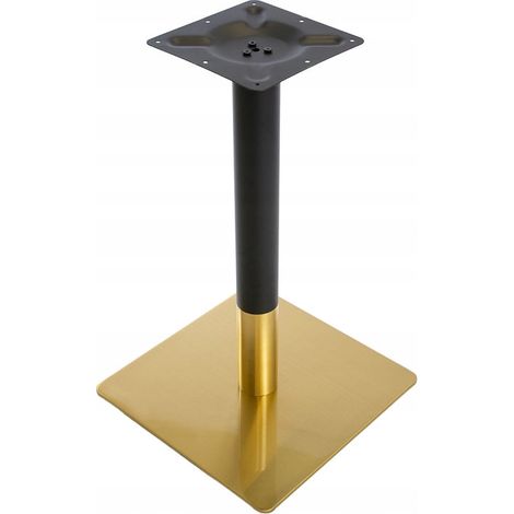 BASE A PIEDISTALLO PER TAVOLO IN METALLO, GAMBE PER TAVOLO NERE E ORO GLAMOUR A608