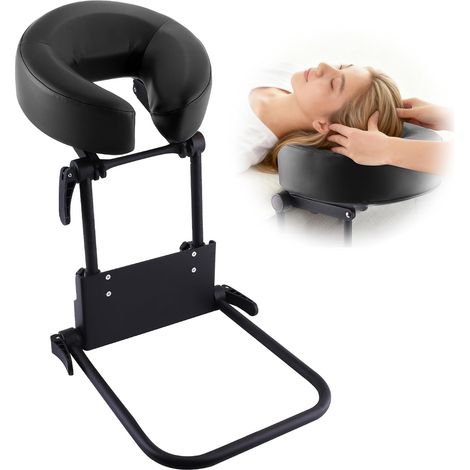 Réglable appui-tête visage coussin berceau, massage maison matelas haut kit de massage visage coussin berceau & visage coussin support support, noir (1/5)