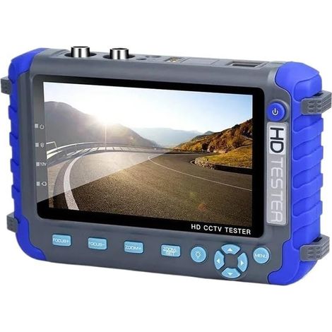 Testeur de caméra IV8W 4K, Moniteur de vidéosurveillance 5 Pouces, testeur de caméra analogique 8MP AHD/CVI/TVI CVBS avec entrée VGA UTP CFTV(IV8W-L)