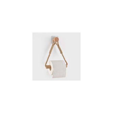 Porte-rouleau de papier toilette auto-adhésif - Décor bohème antique industriel - Porte-papier peint - Anneau de serviette de bain - Accessoires de salle de bain