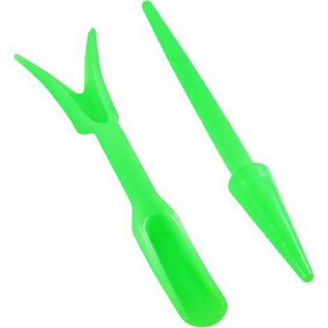 Set di attrezzi manuali per piantare in giardino, set di attrezzi da giardinaggio portatili, paletto e forchetta per piantare, pala per trapiantare, attrezzi manuali per piantare in giardino, set da 3 (1/5)