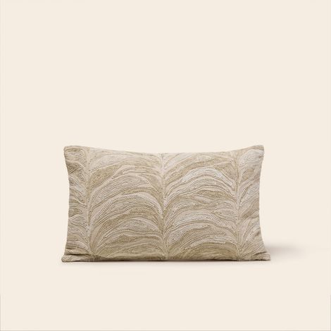 Housse de coussin en Feuillage brodé ARBORETA (1/4)