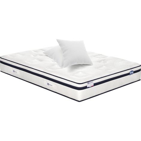 Matelas INCOMPARABLE 140x190 Hybride, ferme H27 + 2 oreillers (1/4)
