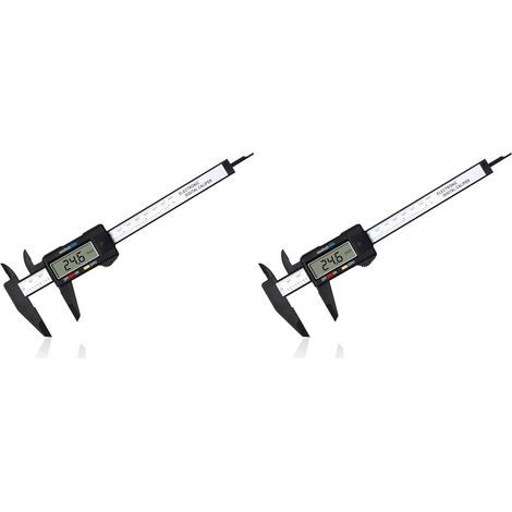 Set of 2 150mm Digital Calipers with LCD Screen for External and Internal Depth Measurement, Workshop Tool (1/5)