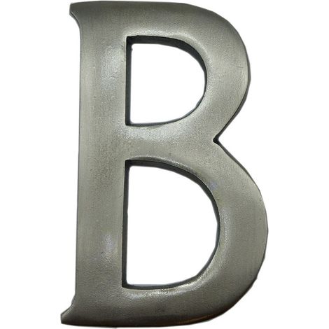 Lettre B Nickel Mat Edm Design Moderne, Fixation Discrète - Edm