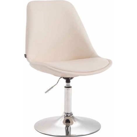 Esszimmerstuhl Maverick Kunstleder creme chrom (1/3)