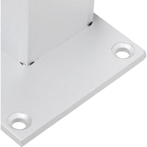 Set aus 4 quadratischen, verstellbaren Sofabeinen aus Aluminiumlegierung für Möbel und Schränke, 60 mm. (1/5)