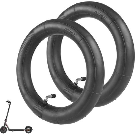 10 x chambre à air, valve coudée, 10 pouces, caoutchouc butyle, pour trottinette électrique ninebot xiaomi (1/5)
