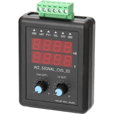 Generatore di segnale 4-20mA Trasmettitore di tensione 0-10V 24V Sorgente di segnale Sorgente di corrente costante con display (1/5)