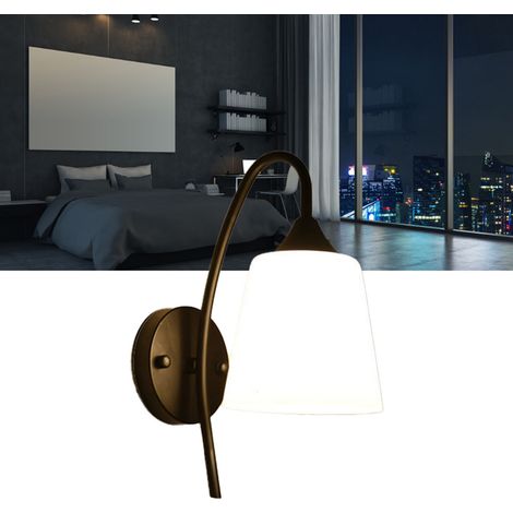 Wandleuchte im amerikanischen Stil, Nachttischlampe für Wohnzimmer oder Schlafzimmer, kreative und individuelle Wandleuchte für den Flur (Leuchtmittel nicht enthalten, einflammig 05). (1/5)