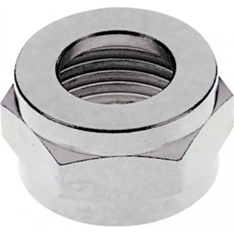 Dado esagonale 1/2", ottone nichelato