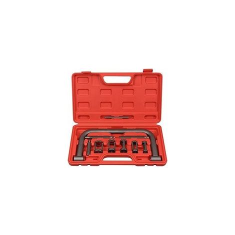 Kit de compresseur de ressort de soupape 10 pièces, avec pince et adaptateurs pour moteur voiture, moto –