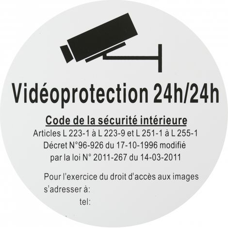 THIRARD - Disque de signalisation Vidéoprojection 24/24, polystyrène rigide adhésif, Ø180mm - THIRARD (1/5)