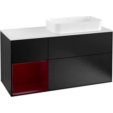V&B Waschtischunterschrank Finion 120cm, Pl wh. m, Reg li Peo, bla m Lac (1/2)