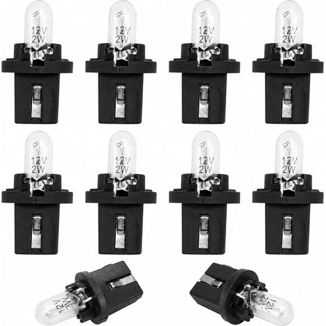 T5 12V LED Dashboard Bulbs Light Yellow (1/5)