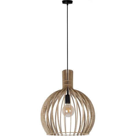 Suspension scandinave WINTER bois clair Ø40 E27 Sigma (1/3)