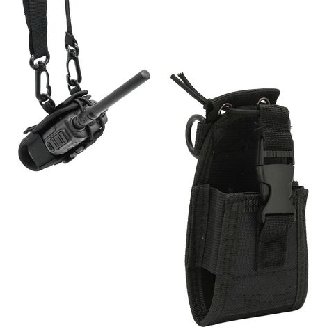 Étui de protection en nylon pour talkie-walkie, avec sangle ajustable, compatible Kenwood MSC-20C (1/5)