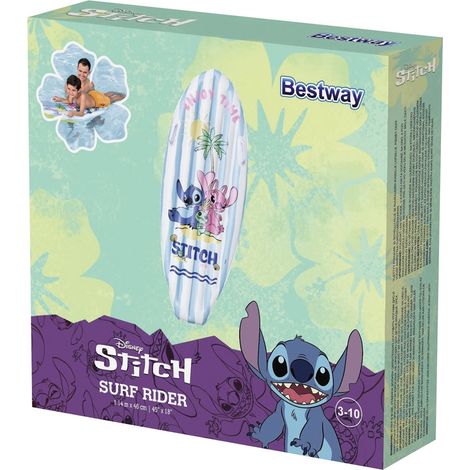 Planche de surf gonflable Bestway Stitch Surf Rider PVC 1 personne 60 kg multicolore
