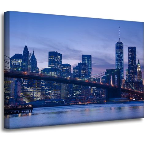 Stampa su tela "Architettura di New York" 70x50 cm