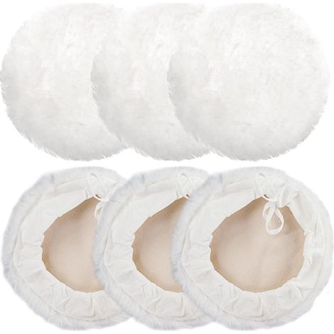 6 Pièces Kit Polissage Voiture, Disque Pad Polissage 180mm, Capot de Laine de Polish