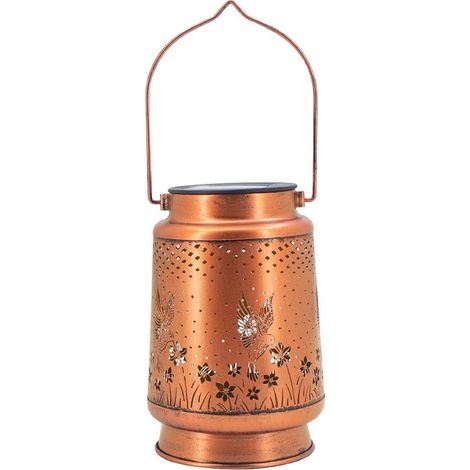 Lanterne Solaire - Lanterne Métallique Extérieure - Étanche IP65 - Décoration de Jardin - Suspension - Pour Terrasse Patio Véranda Jardin - 1 Pièce
