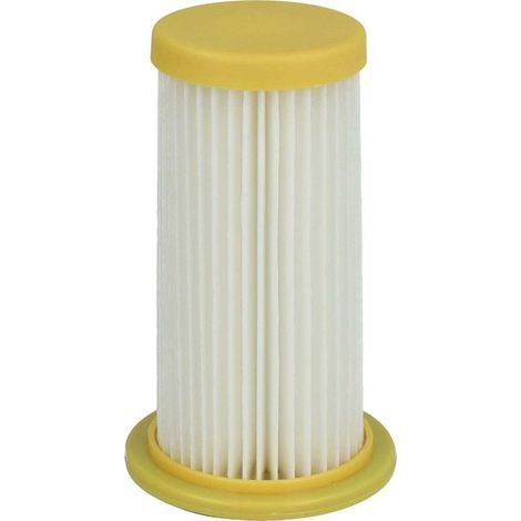filtre plissé compatible avec Philips FC8028, FC8256/01 HomeCare, FC8257/01 ParquetCare, FC8261, FC8261/01 HomeCare, FC8262 aspirateur - jaune / blanc (1/5)