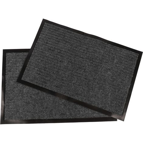 2PCS Indoor Door Mat Chemical Fiber Absorbent Non Slip Machine Washable Floor Rug for Bathroom Kitchen Entryway (1/5)