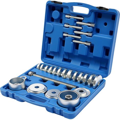 Kit de herramientas para rodamientos de rueda, juego de 31 piezas, fabricado en acero al carbono duradero, color azul. (1/2)