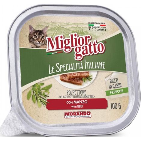 MIGLIOR GATTO SPECIALITÀ PATE DA 100GR MANZO