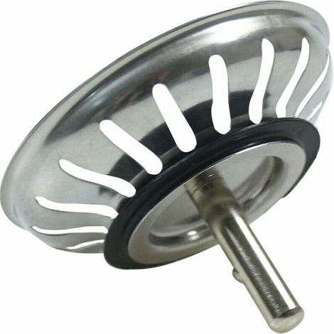 KZQ 80mm Kitchen Sink Drain Basket - Universal Stainless Steel Strainer, Pop-Up Basket Stopper - Dishwasher Safe, Won't Clog & Overflow (1/4)