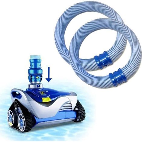 Lot de 2 tuyaux de rechange pour aspirateur Zodiac Baracuda MX6 MX8, 99 cm, avec système de verrouillage par rotation - R0527700