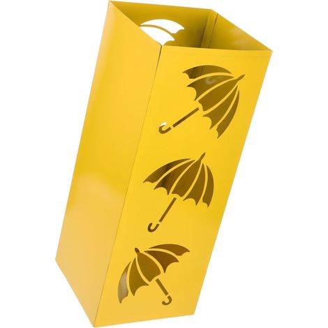 Filiyano-Porte-parapluies en fer de grande capacité, design rond et ajouré, panier à parapluie facile à nettoyer (1/5)