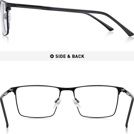 Lunettes anti-lumière bleue pour hommes - Lunettes de lecture vintage pour ordinateur pour hommes (1/3)