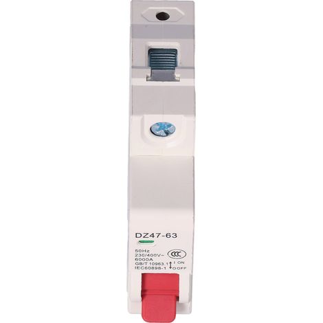 Disjoncteur monophasé (1P) Mini interrupteur à air MCB, accessoire de protection contre les surcharges et les courts-circuits pour usage domestique 16 A (1/5)