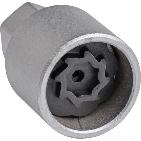 Adaptateur de démontage de verrou de jante SW-Stahl 02383L-4 I adapté pour VW I adaptateur 524 I outil de démontage pour déverrouiller le verrou de roue I outil de déverrouillage pour verrou de jante (1/4)