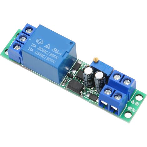 Zeitrelaismodul 0–25 s einstellbare Verzögerungsschalterplatine DC 12 V Zubehör für Zuhause und Fahrzeug (1/5)
