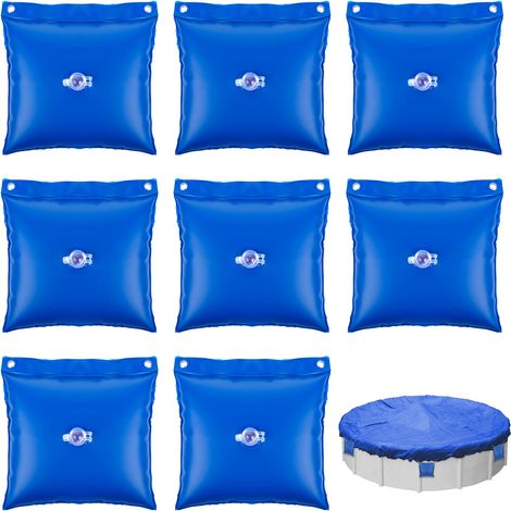 Sandsack für Schwimmbecken, 30 x 29 cm, Poolkissen, Überwinterungsbeutel zum Aufhängen, strapazierfähige Wassersäcke für oberirdische Pools, Winterabdeckung für Schwimmbecken (8 Stück) (1/5)