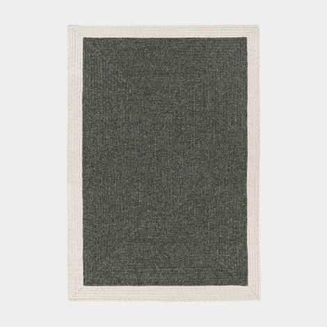 Tapis imitation fibres naturelles extérieur et intérieur - Provence - Gris et beige - 160 x 230 cm (1/5)