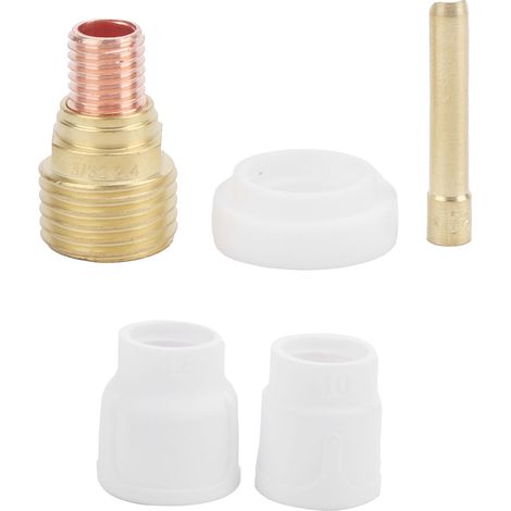 Ensemble de buses de soudage en céramique blanche 10 et 12 pour pistolet de soudage à l'arc argon WP-9/20 (1/5)