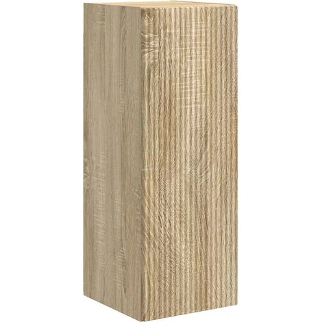 Meuble TV mural moderne minimaliste 30 x 31 x 80 cm avec rangements en bois d'ingénierie sonoma (1/5)