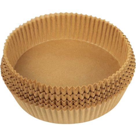 50 Pièces Papier Cuisson Rond pour Friteuse à Air 16cm, Anti-adhésif Sans BPA, Compatible Panier 3-4,5L (1/5)