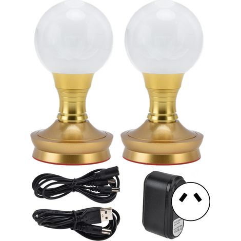 Lot de 2 lampes LED Bouddha boule cristal, veilleuse réglable 3 couleurs, lampe bouddhiste avec prise AU 100-240V (1/5)