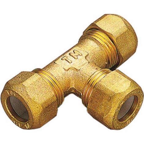5 x TEE OTTONE TRE BICONI 12X1/2 PESANTI