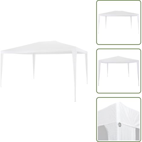 The Living Store Tente de réception 3x4 m Blanc - Tente de jardin (1/5)