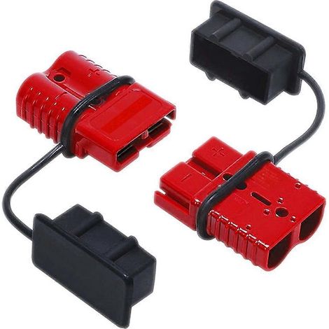 Kit de 2 connecteurs rapides portables et pratiques pour chargeurs de batterie et remorques, 50 A, 600 V, robustes et durables. (1/5)