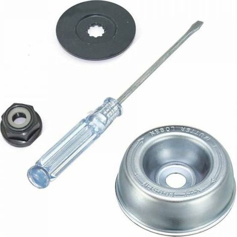 4Pcs Kit de Maintenance d'accessoires pour Adaptateur Tondeuse à Gazon pour Stihl Rondelle de Butée,Plaque de Support,Fixation de l'adaptateur de lame