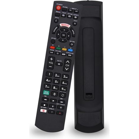 Passende Ersatz-Universalfernbedienung für Panasonic TVs für alle Panasonic Smart TVs Viera HD LCD LED TVs – keine Einrichtung erforderlich