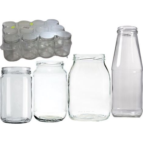 Vasetti in vetro 720ml 53mm 12 pezzi per bollitura