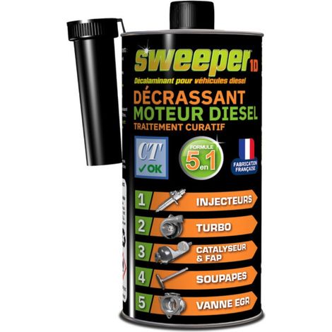 Décalaminateur moteur diesel 1L – Nettoyage injecteurs et turbocompresseurs – Améliore rendement et réduit consommation carburant